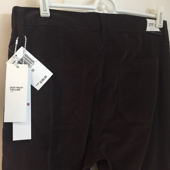 NWT Hudson FLAW High Waist Taylor Flare Cords - Picture 8 of 9